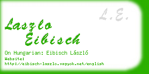 laszlo eibisch business card